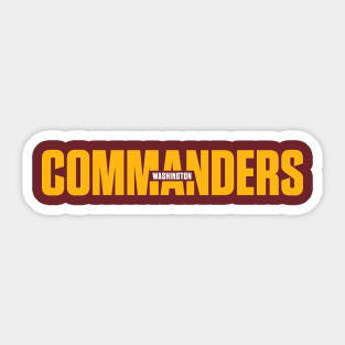 Washington Commanders Sticker